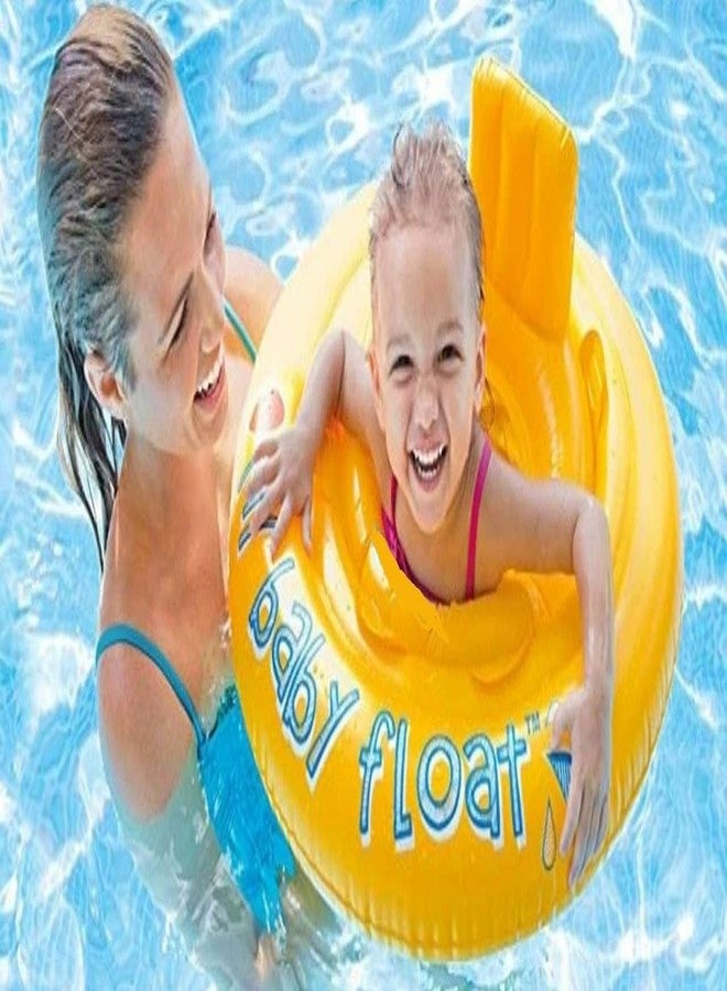Kedva Pool Party Swimming Ring Swim Tube for Kids Swimming Learing Ring for Girls and Boys Swimming Tube Inflatable Swim Ring (Ages 1-2 Years) (Baby Floats Yellow) - Image 3